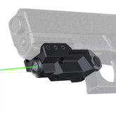 Micro Grønn Laser til Våpen - 21mm Rail - Oppladbar - Game-On.no