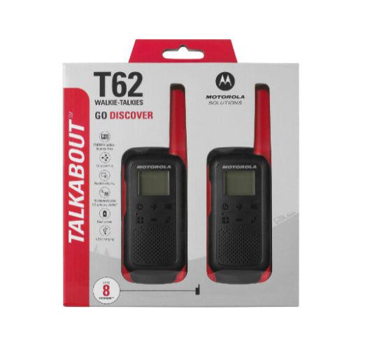 Motorola T62 Talkabout Walkie Talkie - Rød - Game-On.no