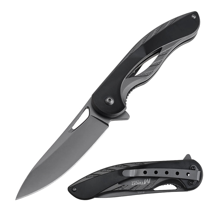 EDC Fine Edge Pivot Foldekniv med Belteklipp