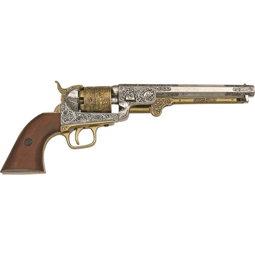 Navy Revolver 1851 Replika - USA Civil War Modell i Tre og Metall - Game-On.no