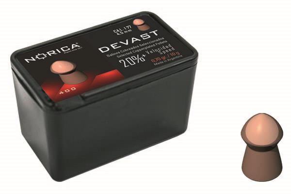 Norica Devast 4.5mm Pellets - 400stk - Game-On.no