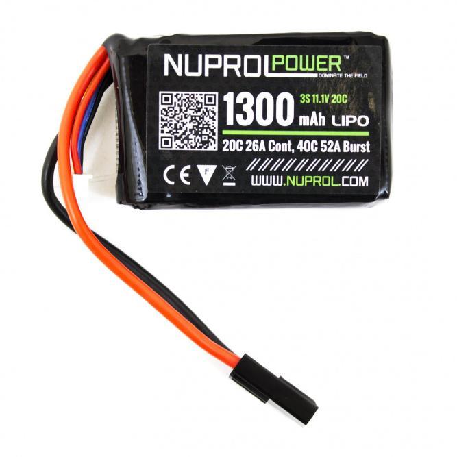 NP Batteri Li-Po 11.1V 20C - 1300mAh - PEQ Micro Type - Game-On.no