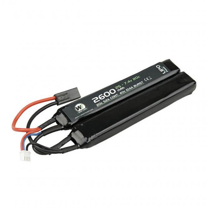 NP Batteri Li-Po 7.4V 20C - 2600mAh - Nunchuch Type - Game-On.no