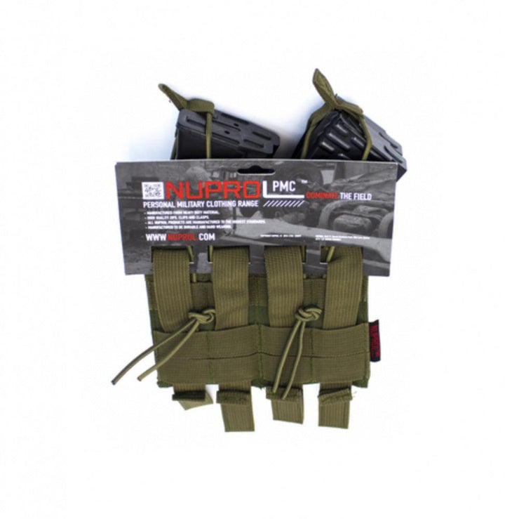 Nuprol PMC AK Double Mag Pouch - Olive - Game-On.no