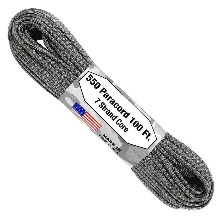 Paracord - Grå - 30 meter Bunt - Game-On.no
