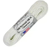 Paracord - Hvit - 30 meter Bunt - Game-On.no
