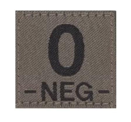 Patch - Blodtype 0- Borrelås - Type 0 Negativ - Game-On.no