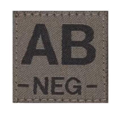 Patch - Blodtype AB- Borrelås - Type AB Negativ - Game-On.no