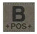 Patch - Blodtype B+ Borrelås - Type B Positiv - Game-On.no