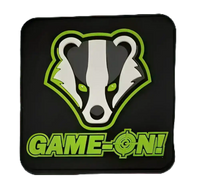 Patch - Game-On Badger Logo - PVC - Firkantet - Game-On.no
