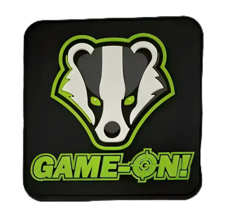 Patch - Game-On Badger Logo - PVC - Firkantet - Game-On.no