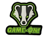 Patch - Game-On Badger Logo - PVC - Formkuttet - Game-On.no