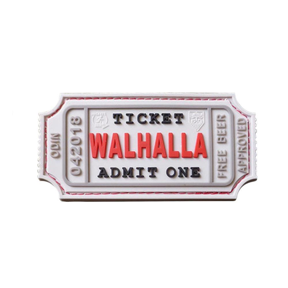 Patch - Large Walhalla Ticket Rubber - Hvit - Game-On.no