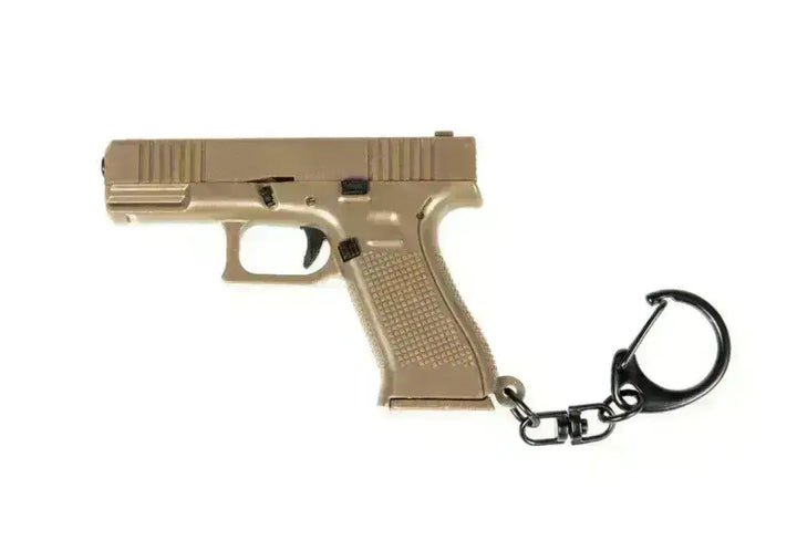 Pistol Nøkkelring G-modell - Tan Minipistol - Game-On.no