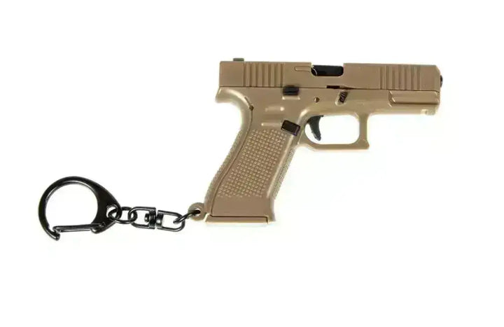 Pistol Nøkkelring G-modell - Tan Minipistol - Game-On.no