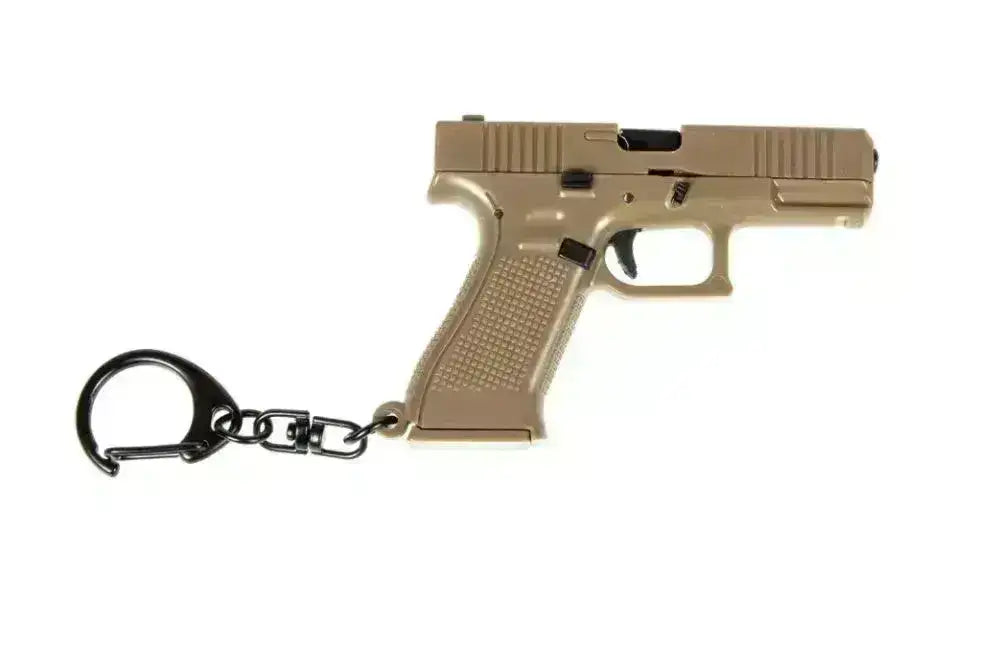 Pistol Nøkkelring G-modell - Tan Minipistol - Game-On.no