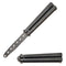 Snake Eye Tactical balisong treningskniv sort, hvit bakgrunn