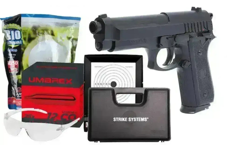PT92 CO2 Semi/Fullauto - Airsoft Pakkesett - Game-On.no