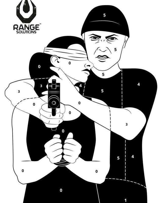 Range Solution - Hostage Target - 50stk - Game-On.no