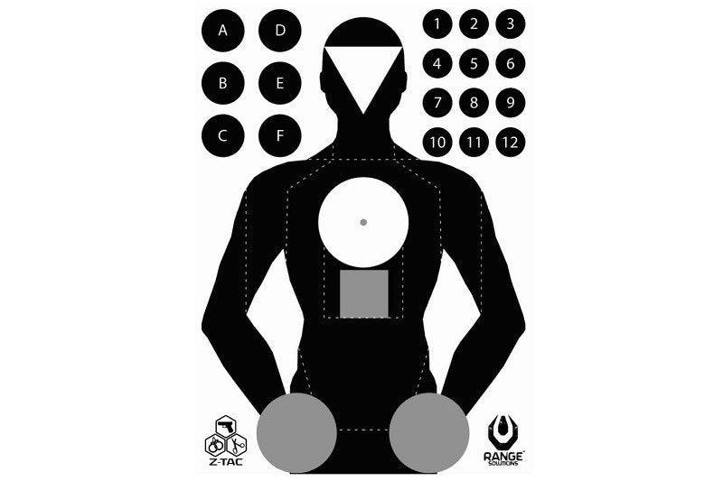 Range Solution - Z-TAC Shooting Targets - 50stk - Game-On.no