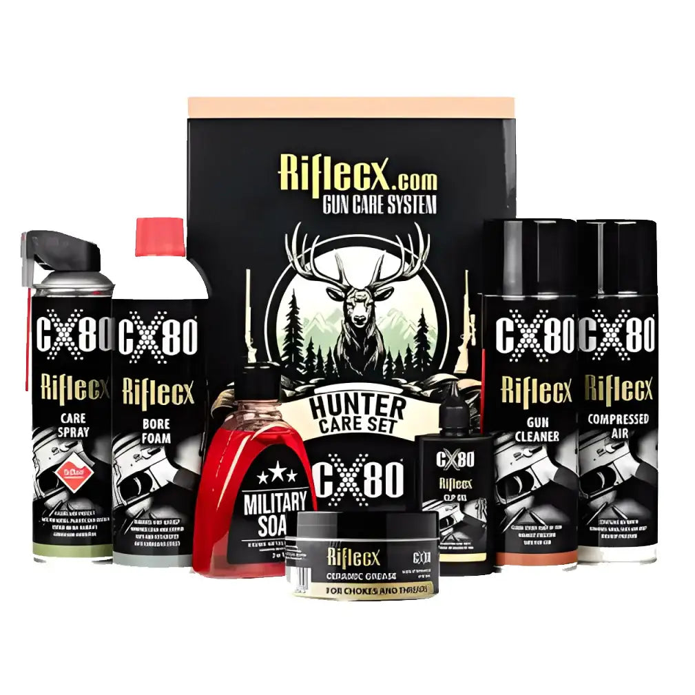 RifleCX Hunter Set – Feltvennlig våpenpleiesett med etui - Game-On.no