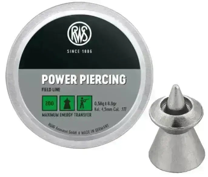 RWS - 4.5mm Power Piercing Pellets til Luftvåpen - 200stk - Game-On.no