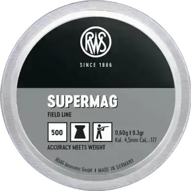 RWS - 4.5mm Supermag Pellets til Luftvåpen - 500stk - Game-On.no