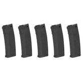 SA - 5stk S-Magasin til M4/M16 Airsoft - 125skudds Mid-Cap Svart - Game-On.no