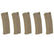 SA - 5stk S-Magasin til M4/M16 Airsoft - 125skudds Mid-Cap - Tan - Game-On.no