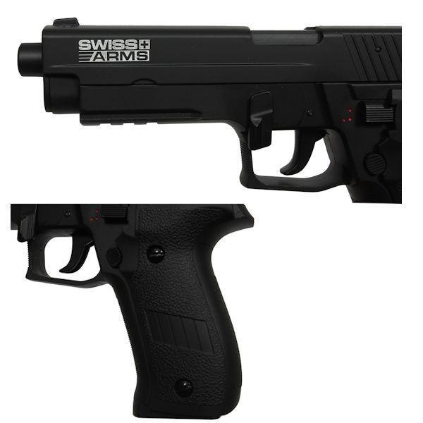 SA - P226 Elektrisk Airsoft Pistol med Mosfet og LiPo - Svart - Game-On.no