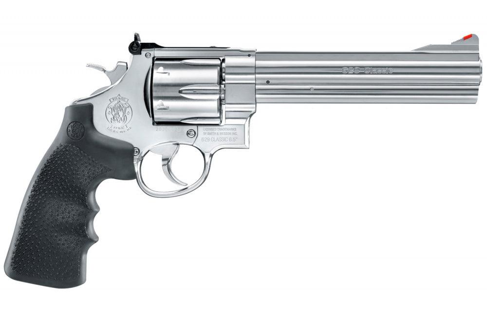 S&W - 629-6.5 CO2 Drevet - 4.5mm BB Revolver - Sølv - Game-On.no