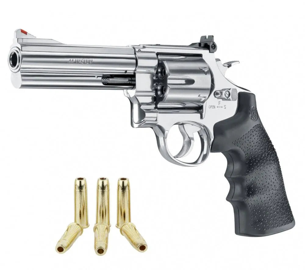 S&W - M29 5" CO2 Drevet - 4.5mm PELLETS Revolver - Stål - Game-On.no