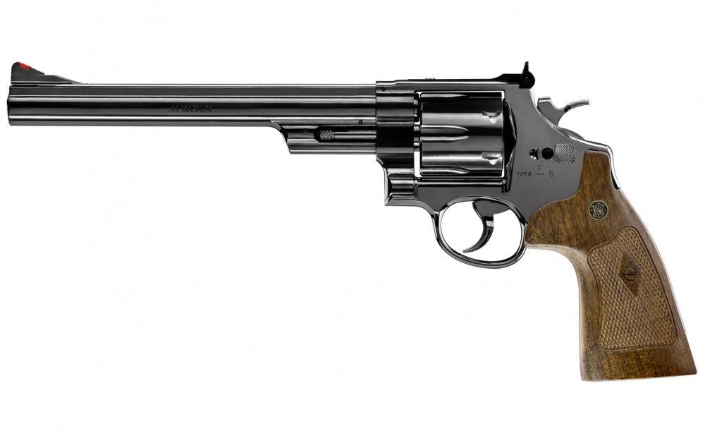 S&W - M29 8 3/8 CO2 Drevet - 4.5mm PELLETS Revolver - Blå Polert - Game-On.no