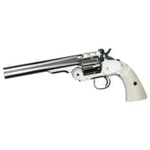 Schofield 6` - 6mm Softgun Revolver Co2 - Silver - Game-On.no