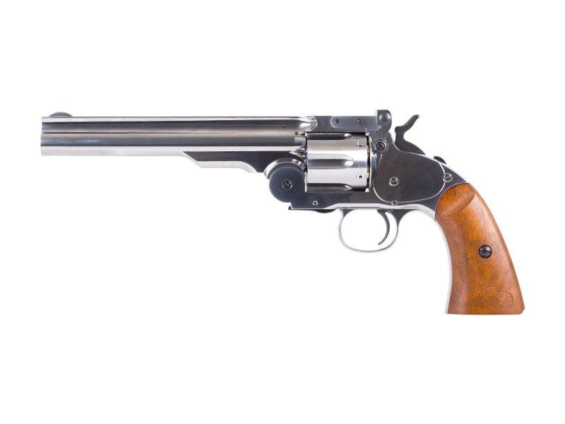 Schofield No. 3 Revolver - Full Metall - 4.5mm BB - Nickel - Game-On.no