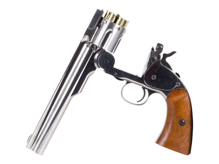 Schofield No. 3 Revolver - Full Metall - 4.5mm BB - Nickel - Game-On.no