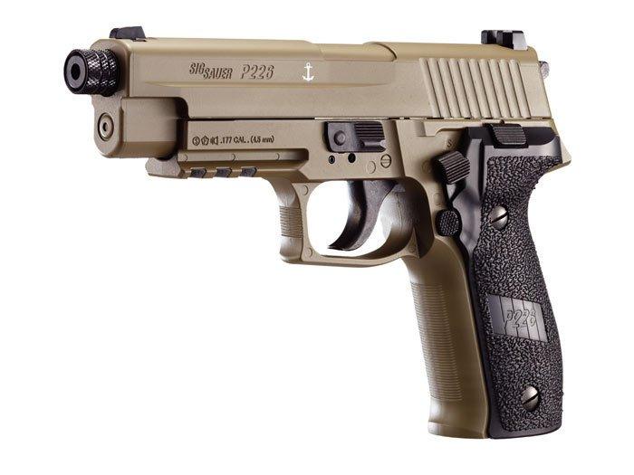 Sig Sauer - P226 ASP Luftpistol 4.5mm Pellets - FDE - Game-On.no