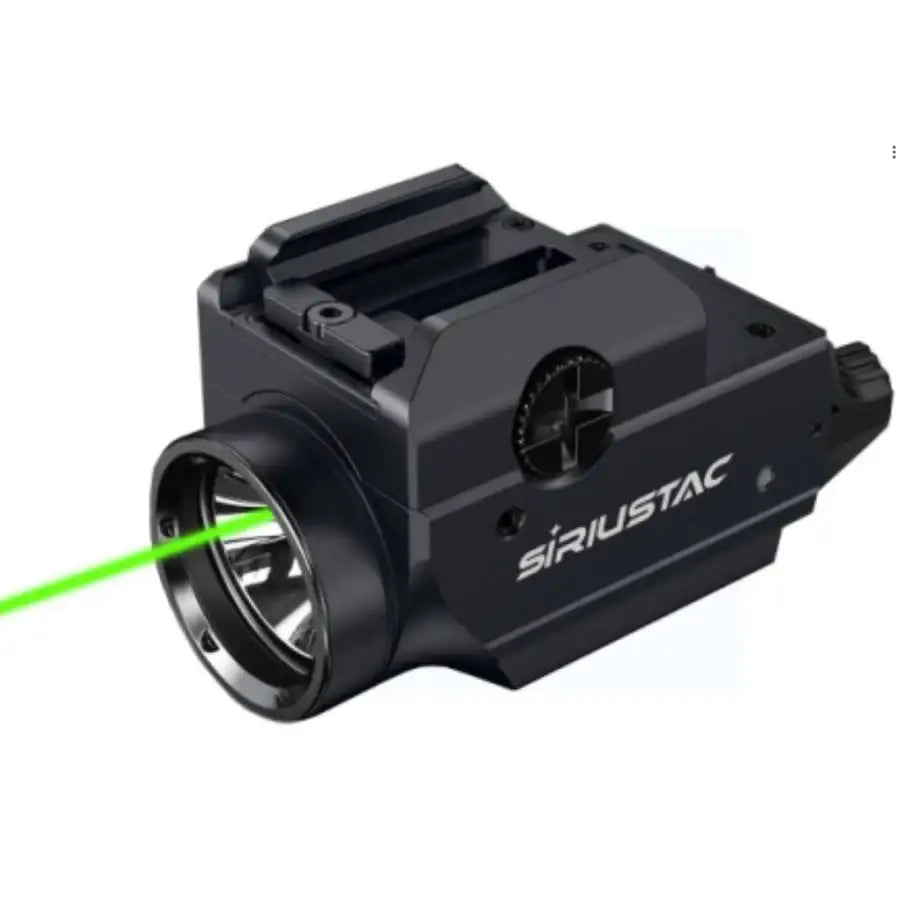 Siriustac - PL20 Oppladbar Lykt med Grønn Laser - 1200 Lumen - 21mm Montasje - Game-On.no
