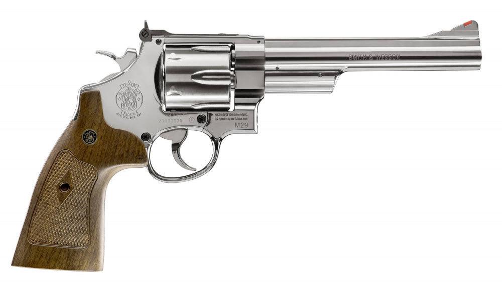 Smith & Wesson - M29 6.5 CO2 Drevet Softgunrevolver - Blå Polert - Game-On.no