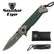 SN Taktisk Heavy Duty Foldekniv - Grønn - Game-On.no