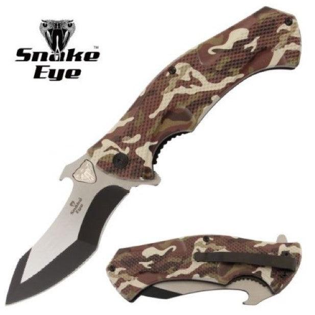 Snake Eye Foldekniv - Rustfri Turkniv - Camo - Game-On.no