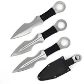 Snake Eye Krom Kasteknivsett - 22cm - 3stk med slire - Game-On.no