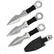 Snake Eye Krom Kasteknivsett - 22cm - 3stk med slire - Game-On.no