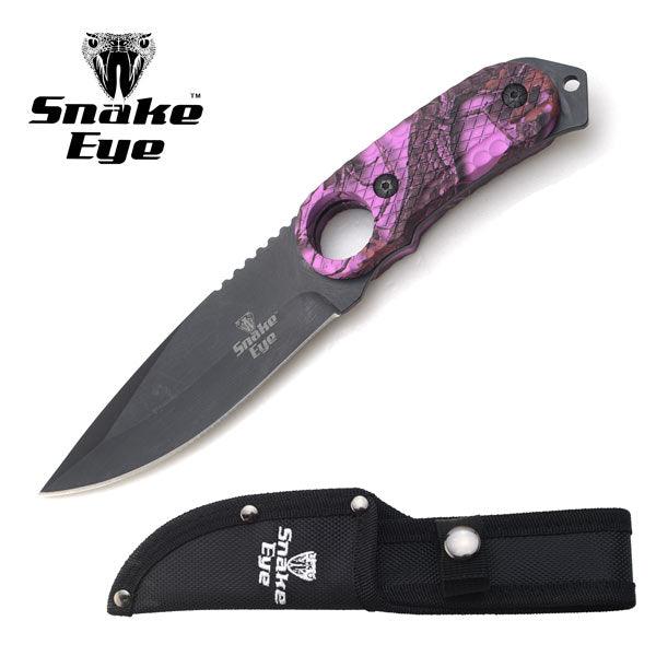 Snake Eye - Taktisk Jaktkniv - Lilla Camo - Game-On.no