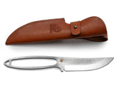SNK1 Skeletonkniv med Lærslire - Bushcraft kniv D2 stål - Game-On.no