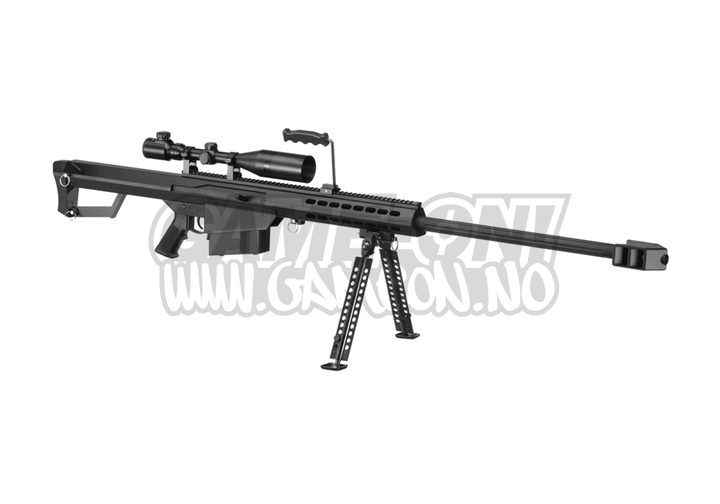 Snow Wolf - M82A1 Bolt Action Full Metall Airsoft Sniper - Sprin - Game-On.no