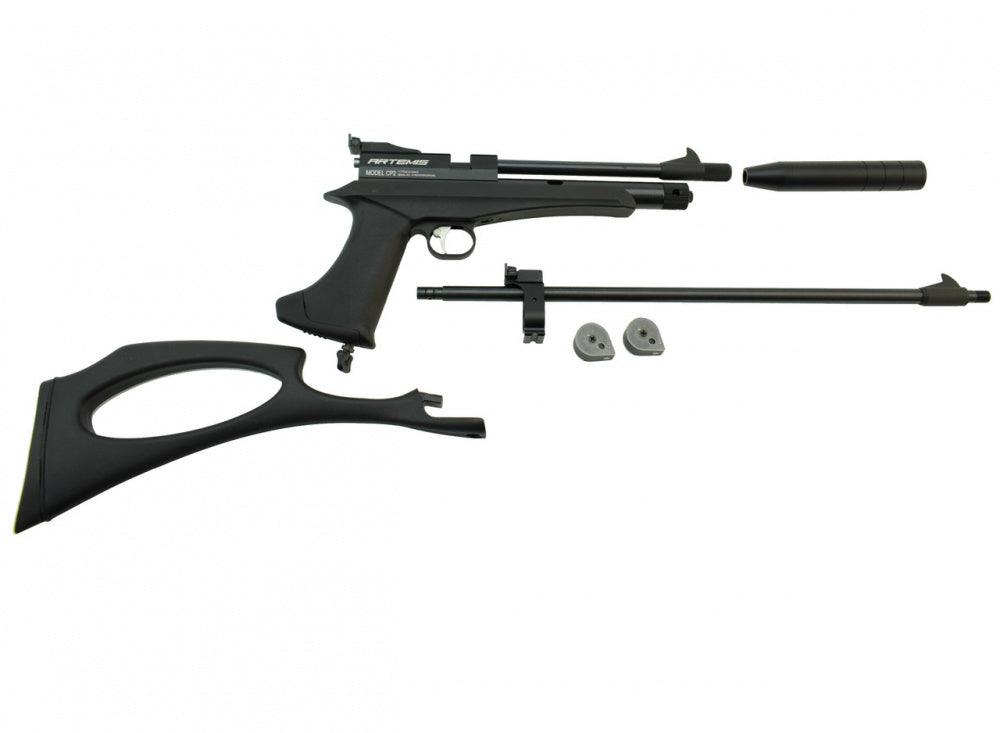 Snowpeak - CP2 Luftpistol/Riflesett - 4.5mm - Svart - Game-On.no