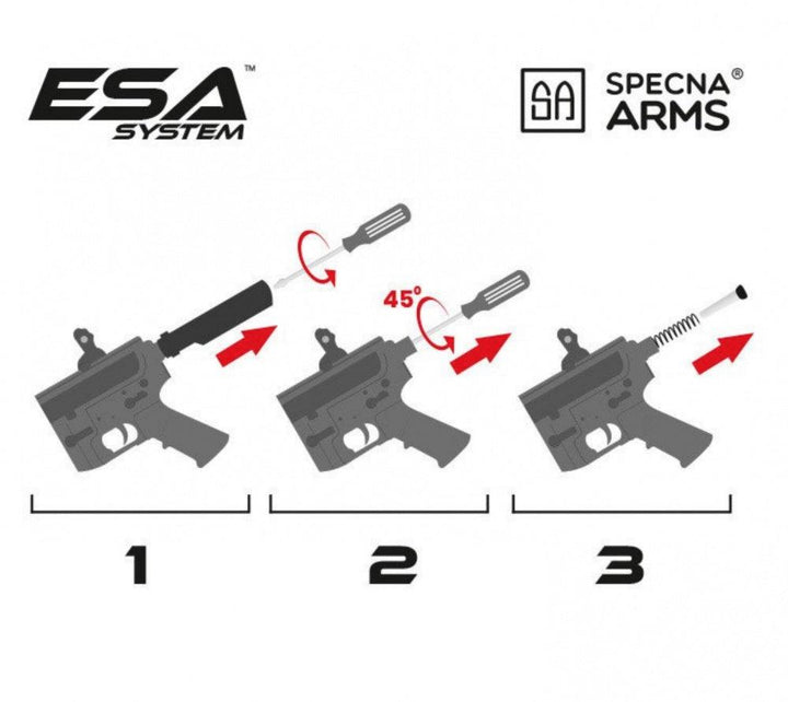 Specna Arms - C06 CORE Elektrisk Softgunrifle - Svart - Game-On.no