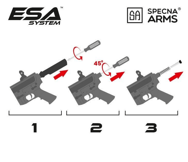 Specna Arms - C08 Core RRA Elektrisk Softgunrifle - Svart - Game-On.no