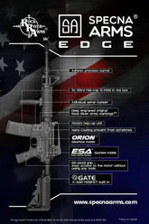 Specna Arms - E03 EDGE 2.0 RRA Elektrisk Softgunrifle - Svart - Game-On.no